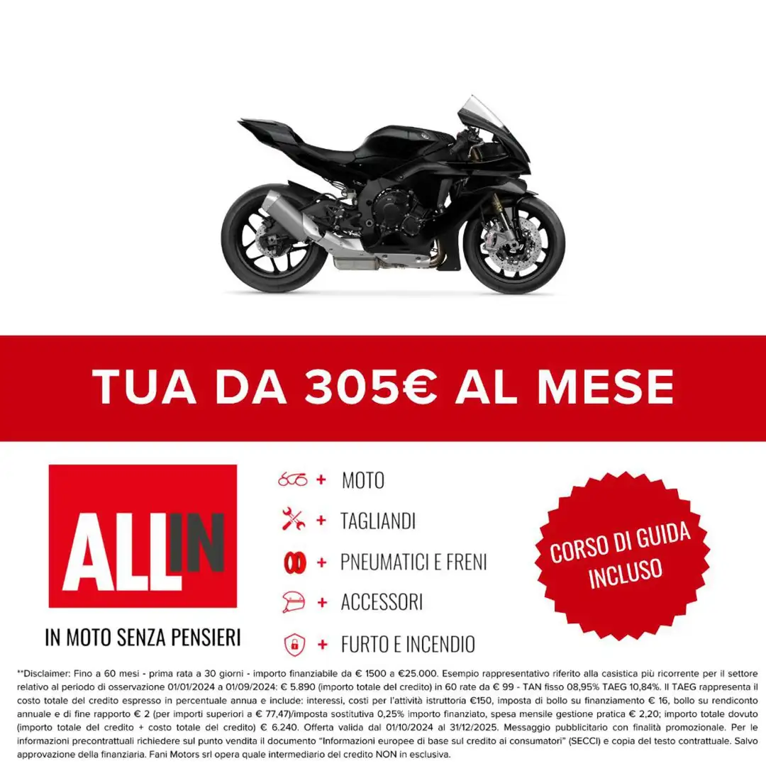 Yamaha YZF-R1 Race 2025 Nero - 2