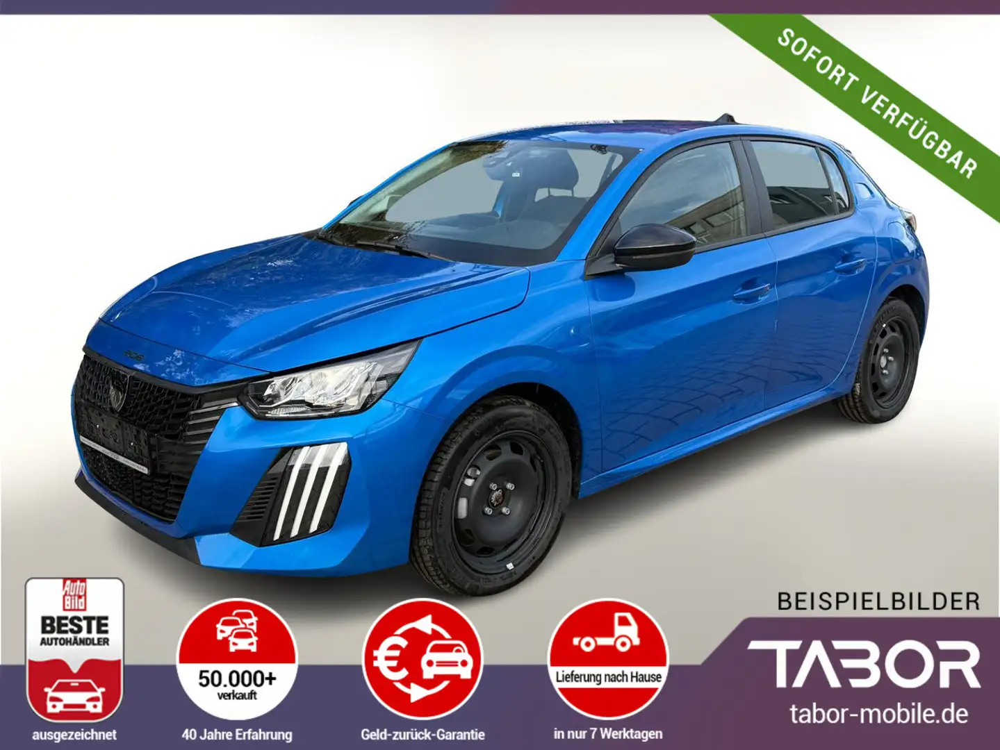 Peugeot 208 100 Active Nav SHZ PDC 4J Garantie LED CarP Blau - 1