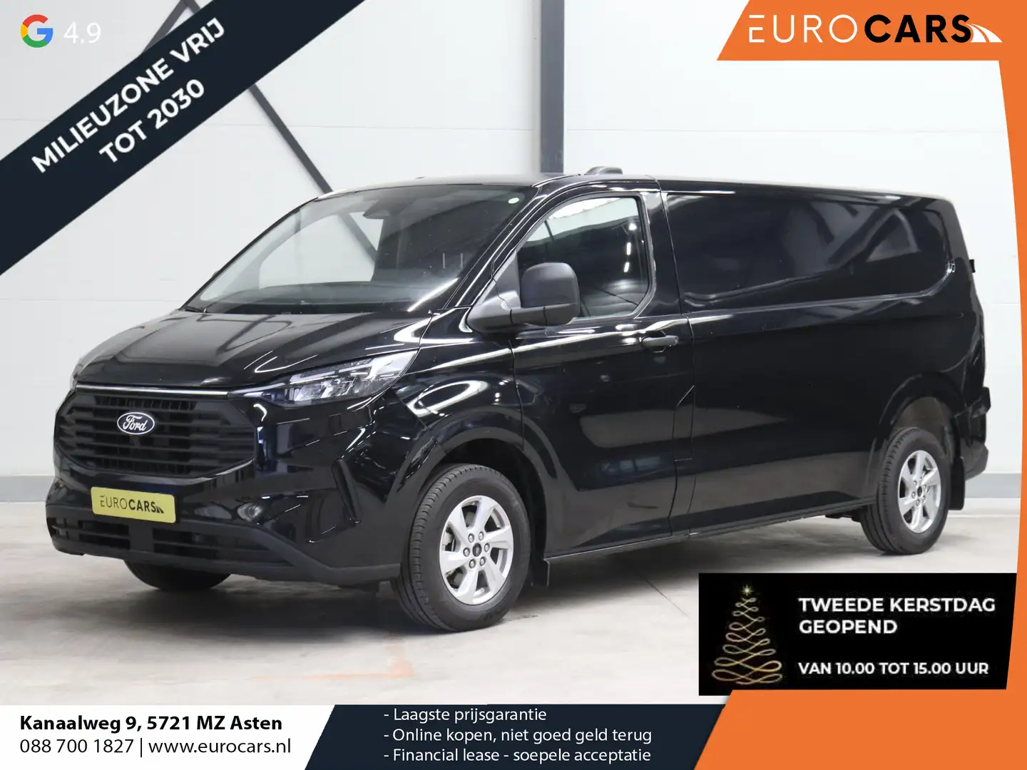 Ford Transit Custom 300 2.0 TDCI L2H1 Trend Nieuw Model Ford Transit C Zwart - 1