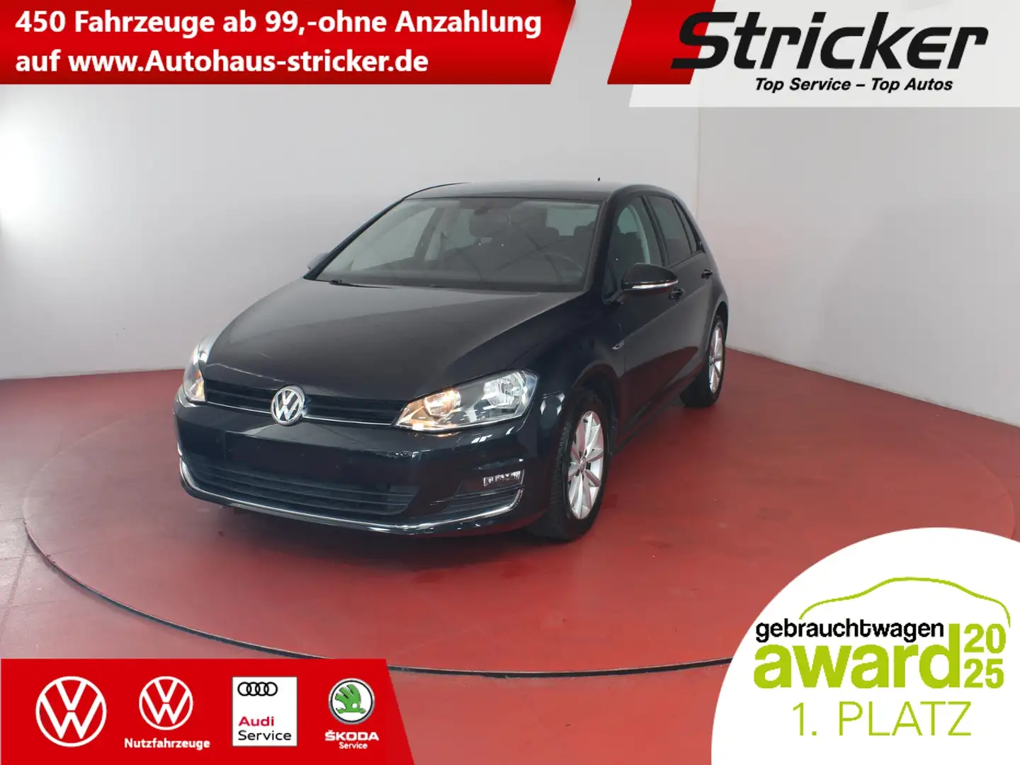 Volkswagen Golf 1.2 TSI TÜV bis 01/2027 AHK Navi Schwarz - 1