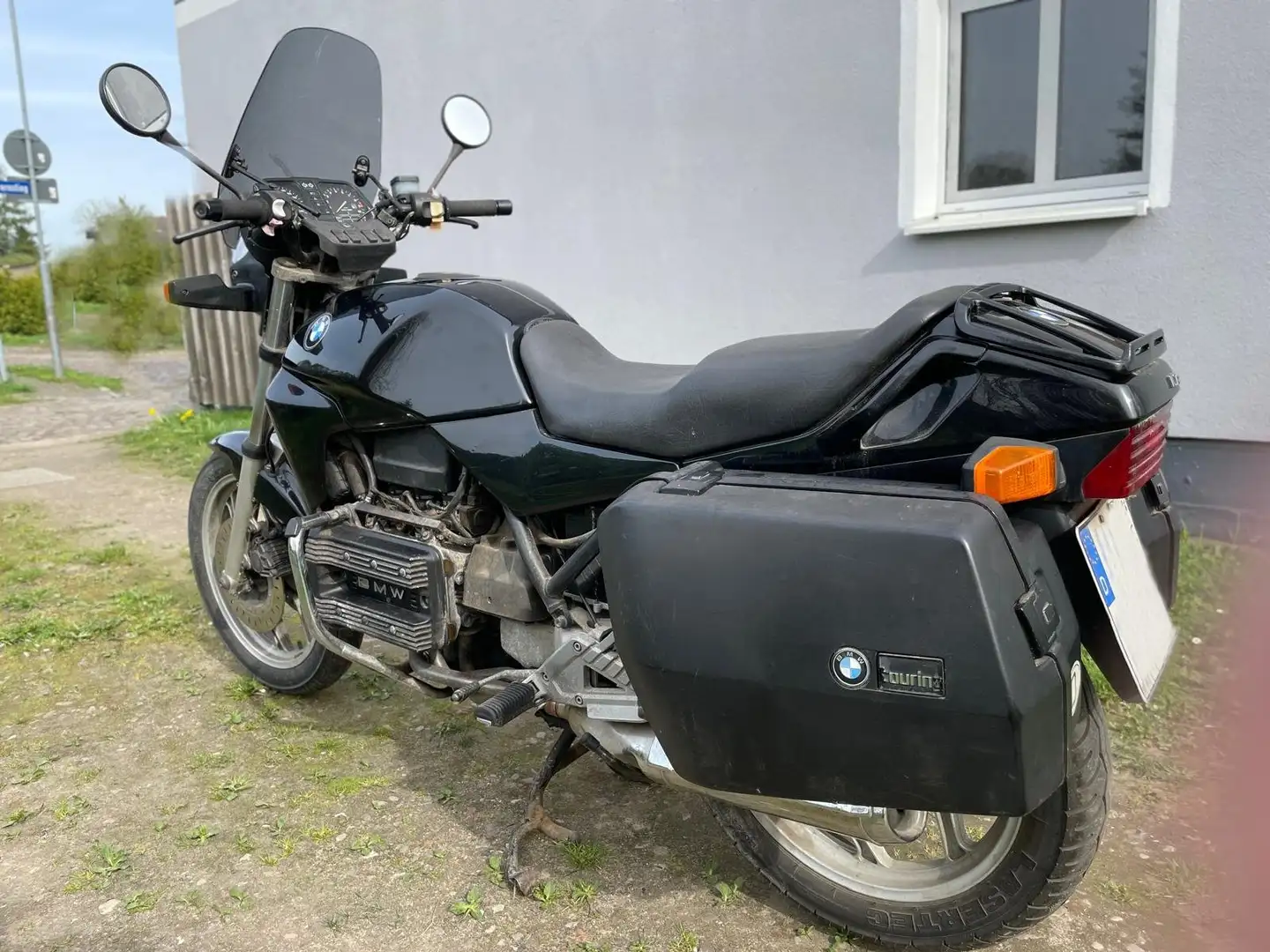 BMW K 75 mit original Seitenkoffern Siyah - 2