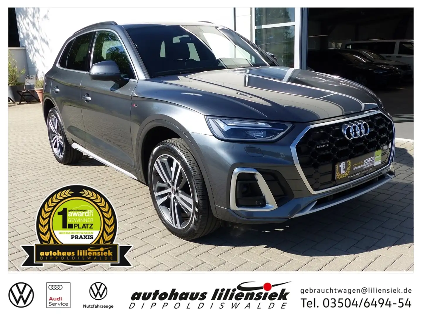 Audi Q5 40 2.0 TDI quattro S-tronic S line *LED*PDC*Sthz* Grigio - 1