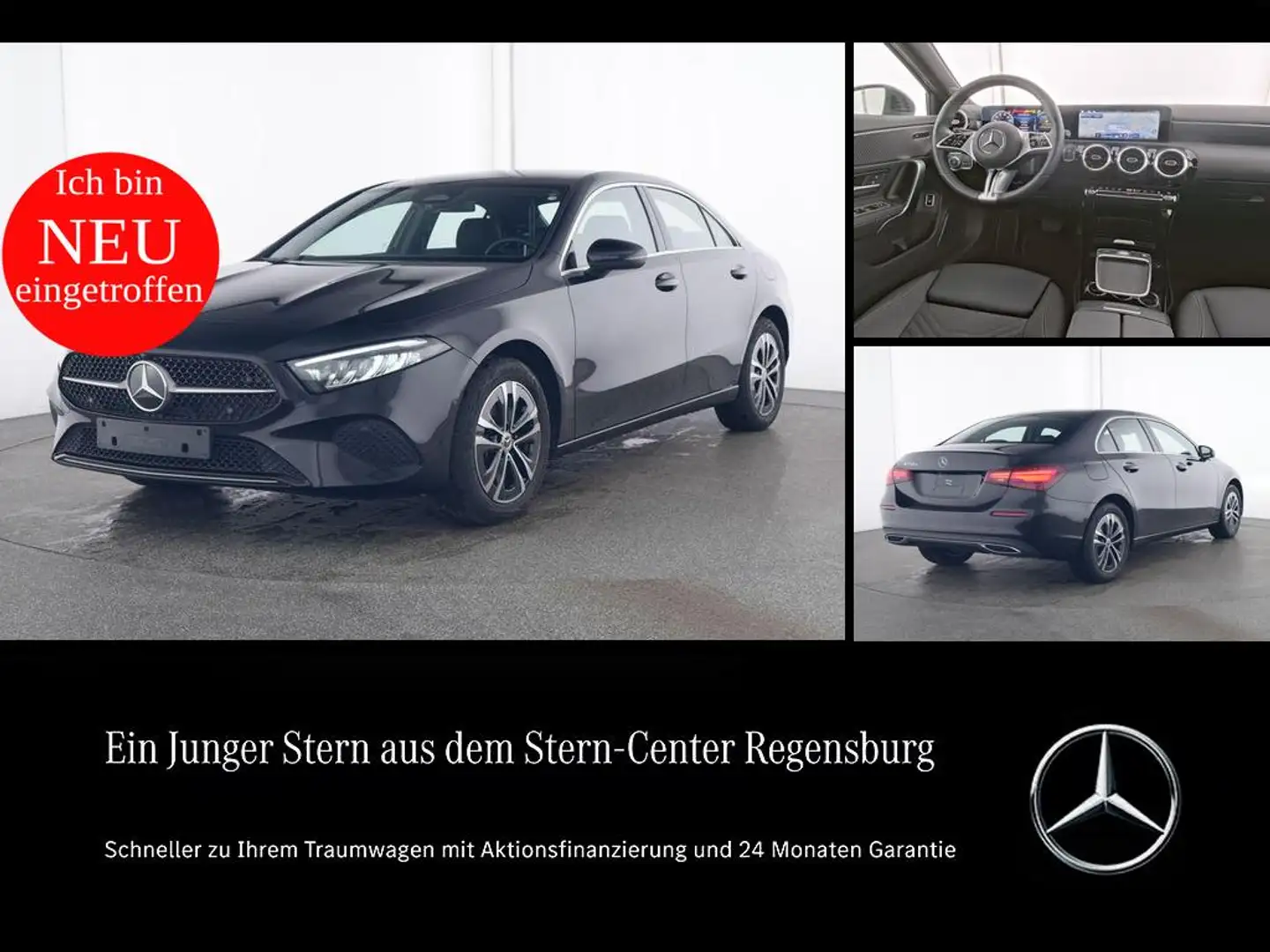 Mercedes-Benz A 250 e Limousine PROGRESSIVE+DISTRONIC+11kW AC+ Noir - 1