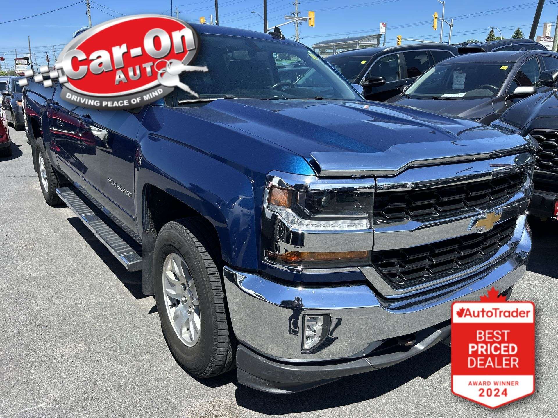 Blue 2018 Chevrolet Silverado 1500 Pickup Truck Four-Wheel Drive Automatic