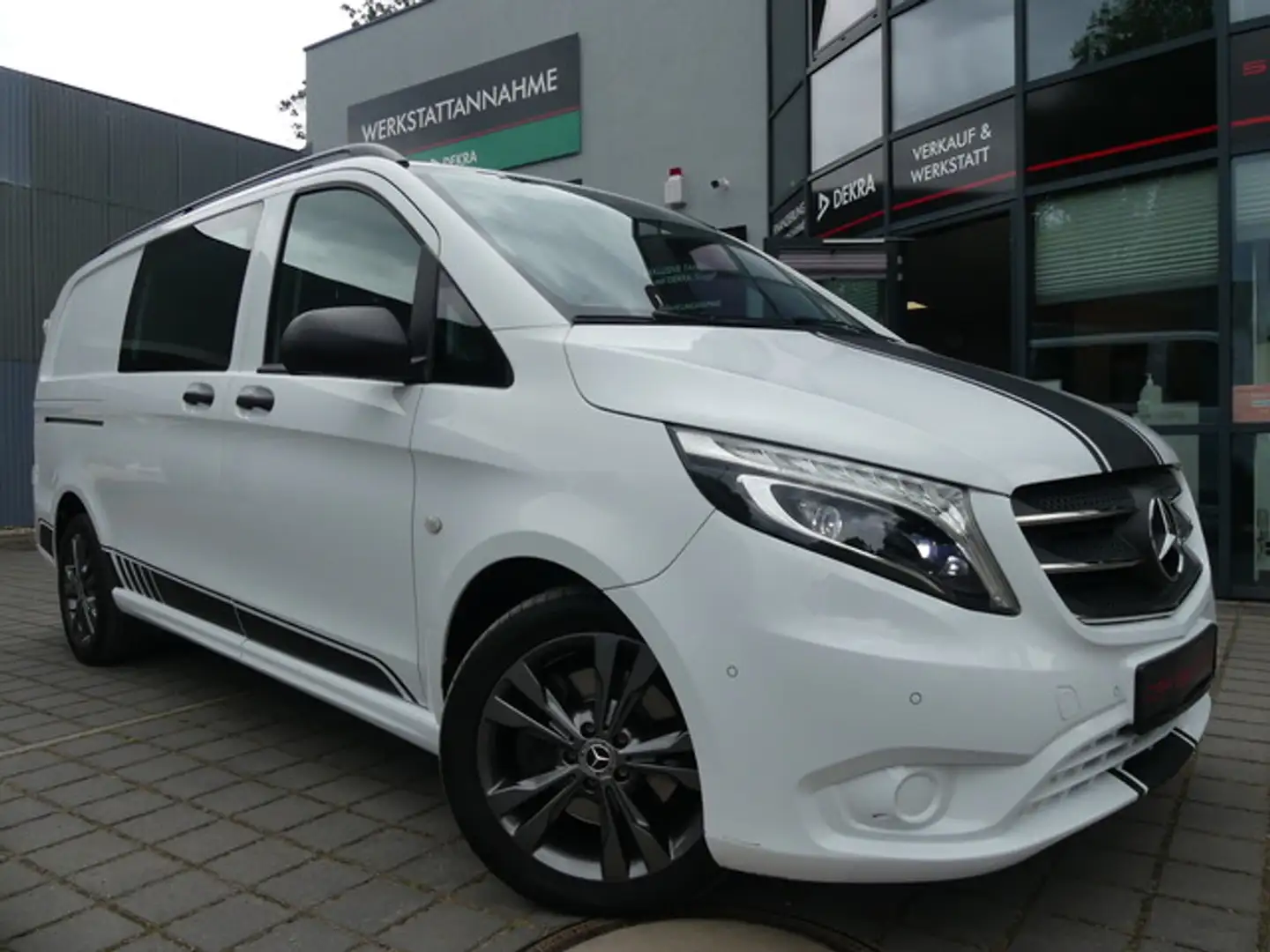 Mercedes-Benz Vito 119 CDI Lang Kasten LED/NAVI/KAM/AHK/TEMPO Білий - 1