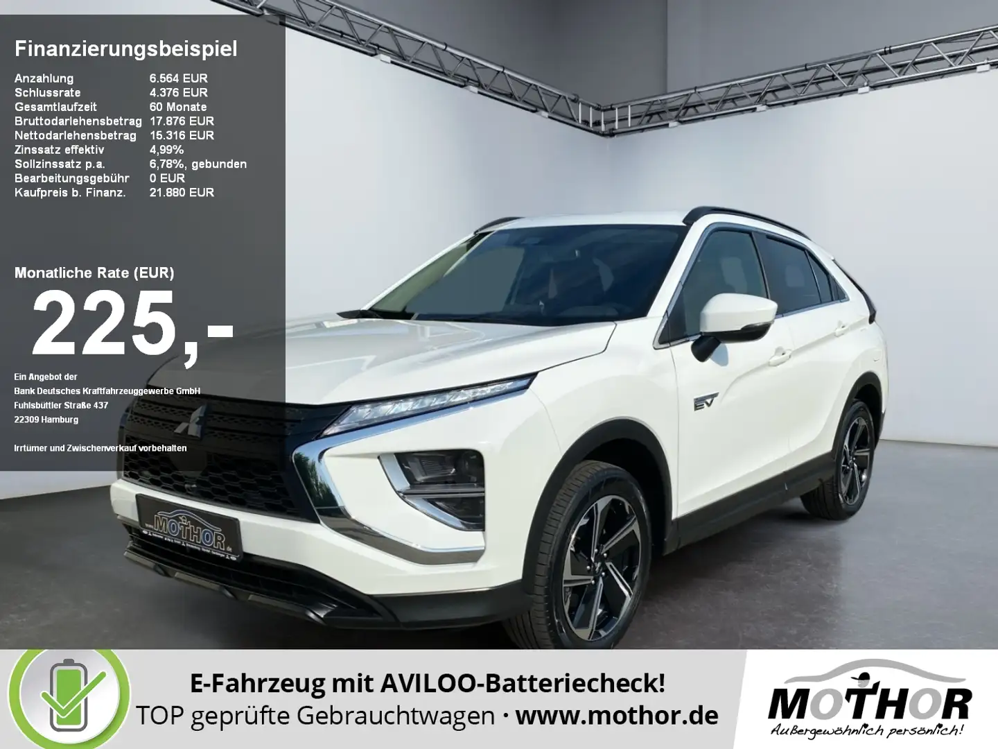 Mitsubishi Eclipse Cross PHEV 2.4 TEMP KAM SHZ Weiß - 1