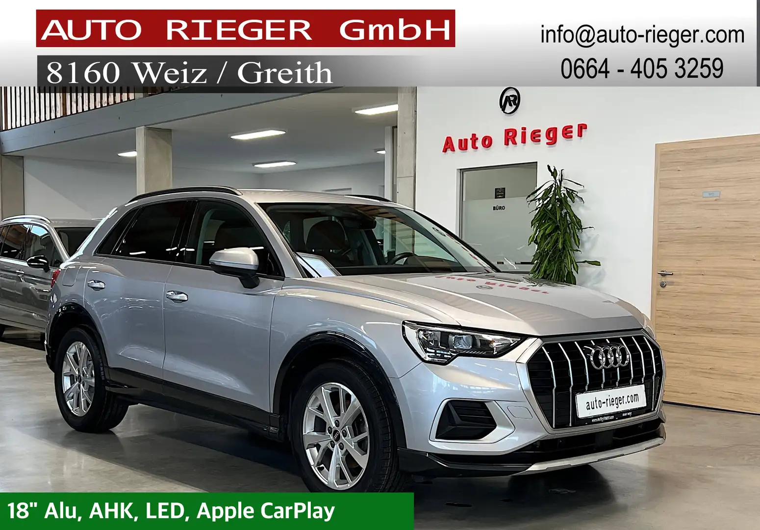Audi Q3 35 TDI advanced GARANTIE, AHK, LED, App-Connect Grau - 1