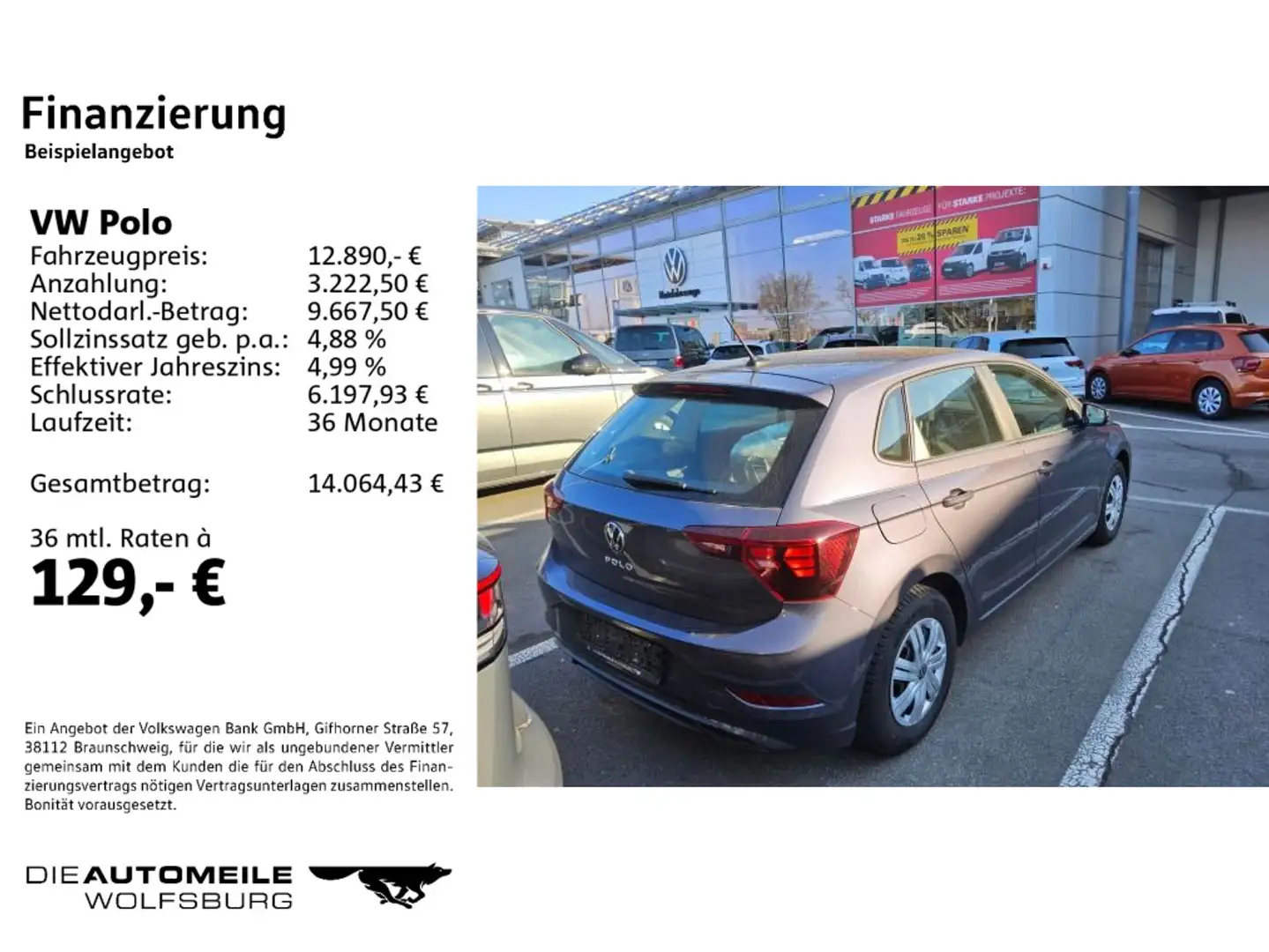Volkswagen Polo 6 VI 1.0 MPI Fresh LED/Multilenk Grau - 2