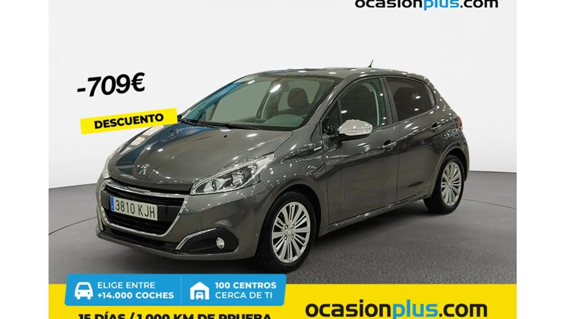 Peugeot 208 1.2 PureTech Style 82 Gris - 1