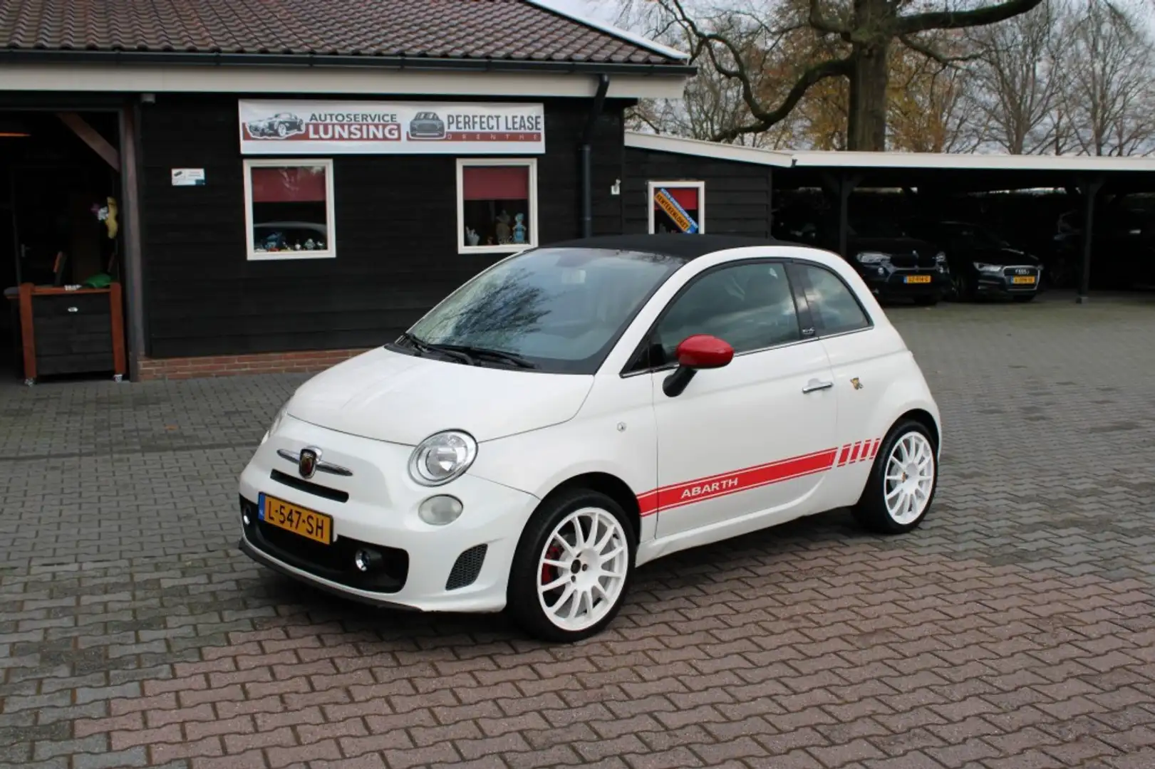Fiat 500 C 1.2 LOUNGE ABARTH UITGEVOERD - LEER - CLIMATE - Wit - 1