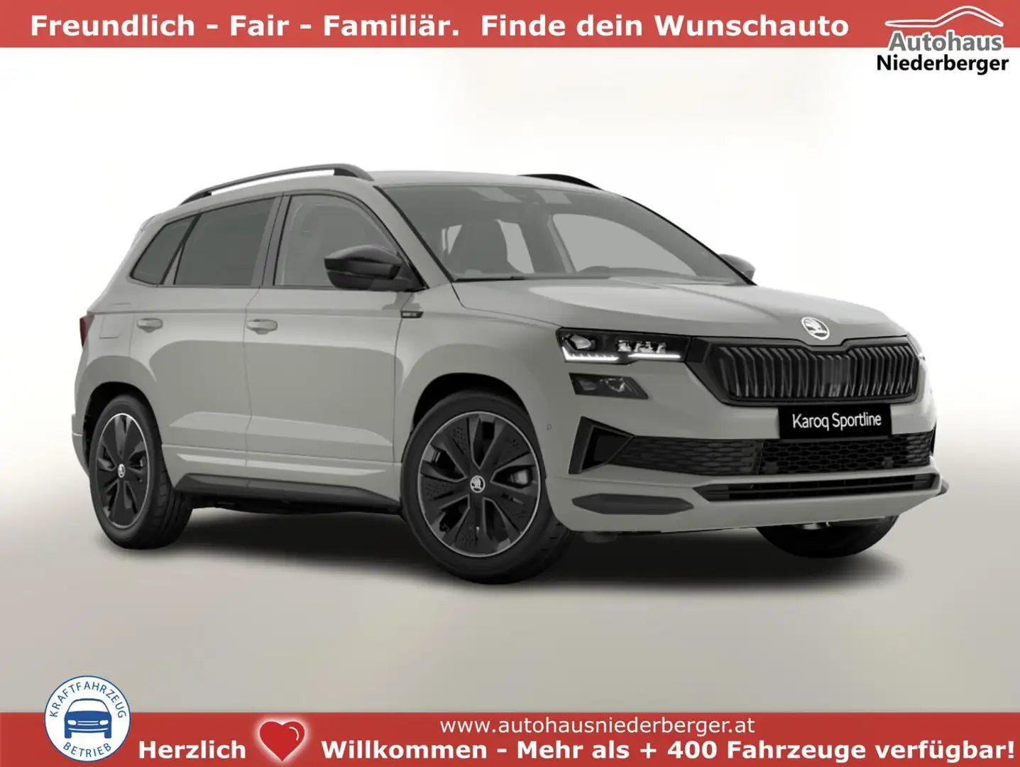 Skoda Karoq Sportline DSG Sportl Matrix Nav 360 Canton ACC ... Grau - 1