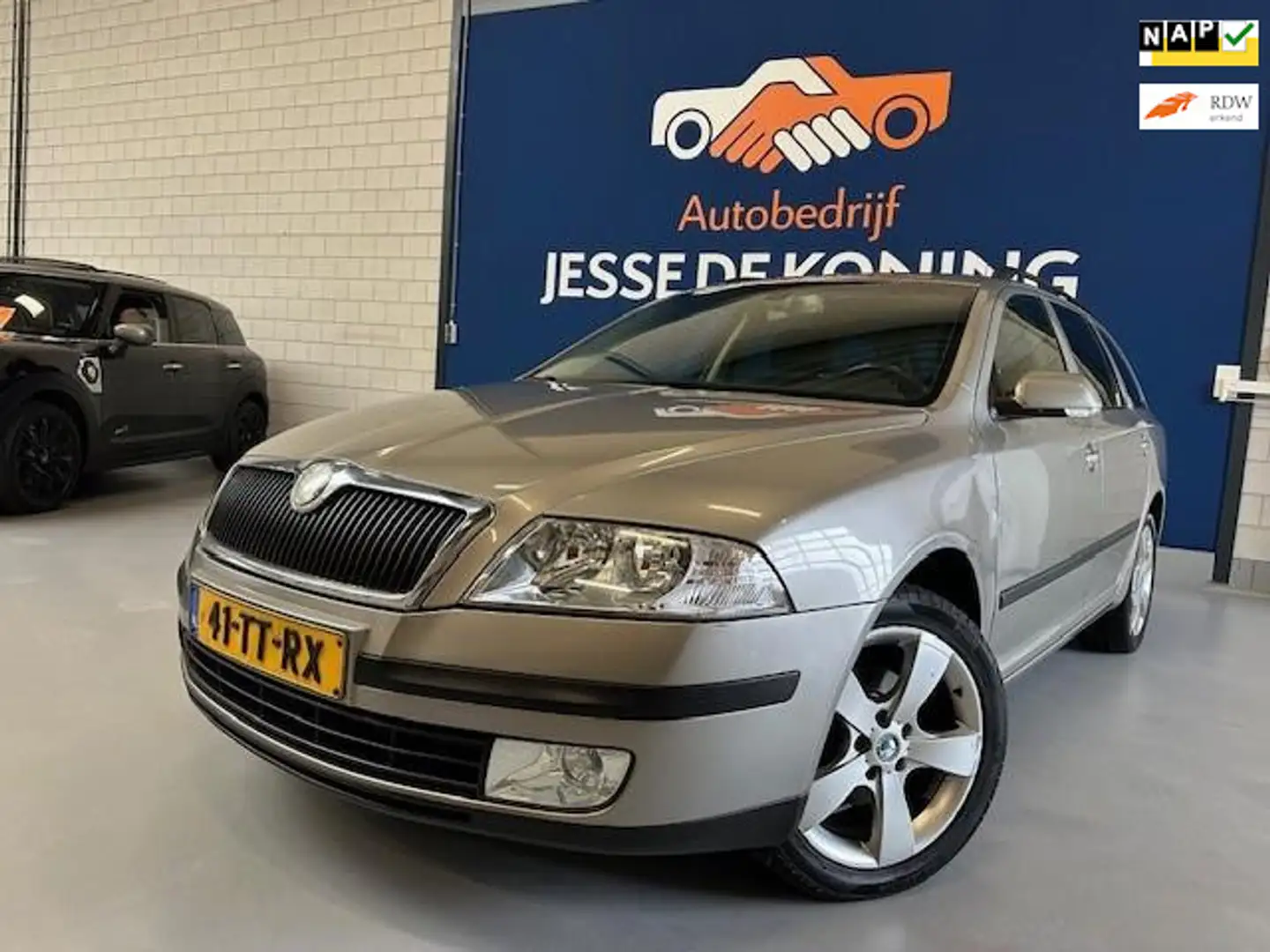 Skoda Octavia Combi 1.9 TDI Elegance Automaat / bj.2007 / kleur: Beige - 1