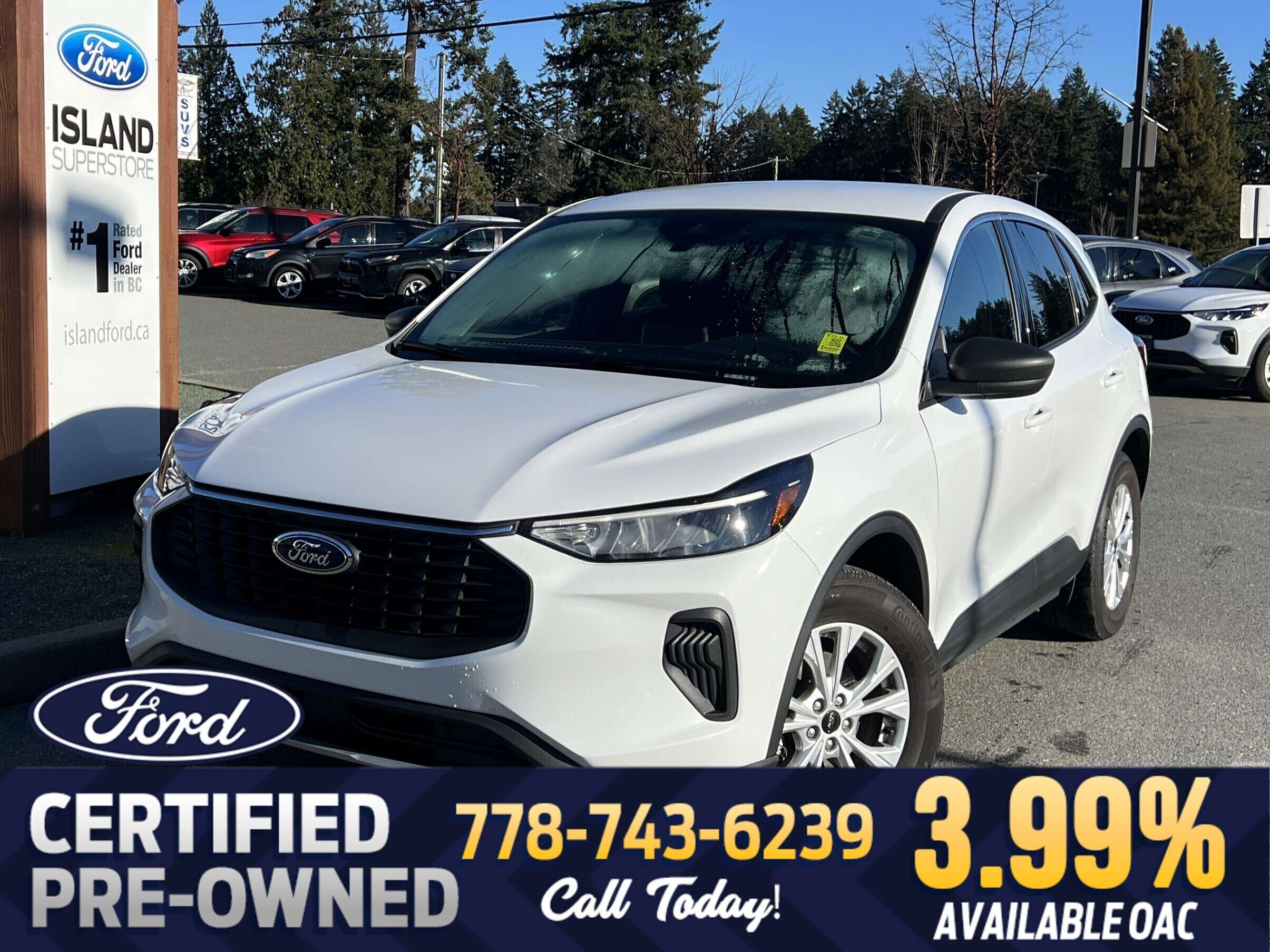 White 2024 Ford Escape SUV / Crossover All-Wheel Drive Automatic
