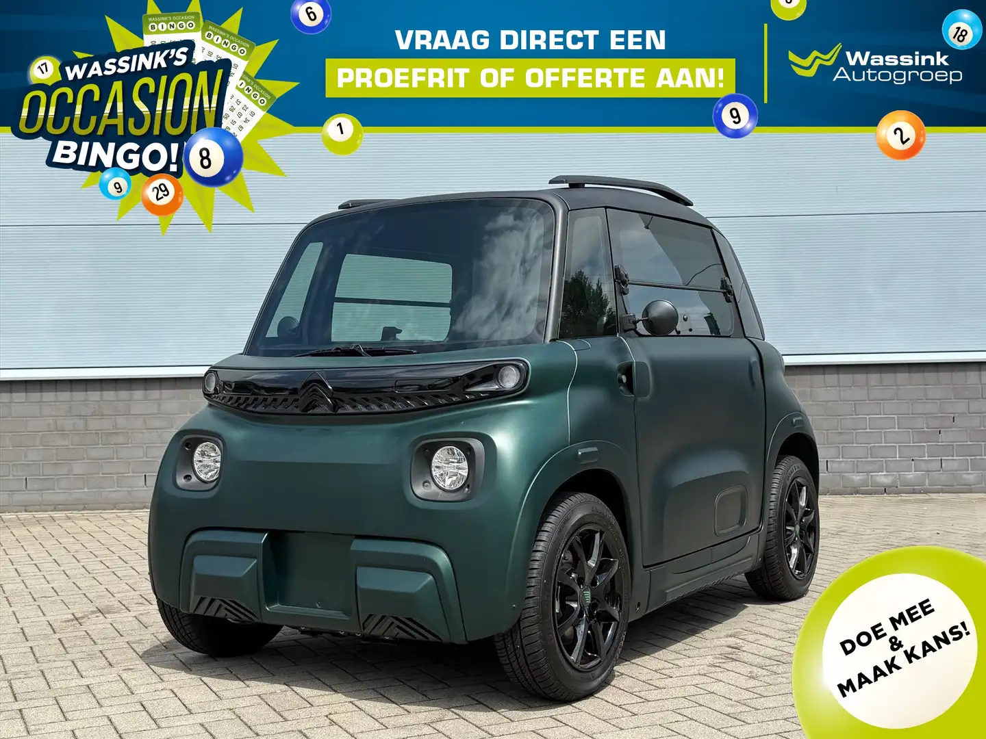 Citroen Ami 100% EV I Unieke Uitvoering I MAT Groen I 14'' LM Verde - 1