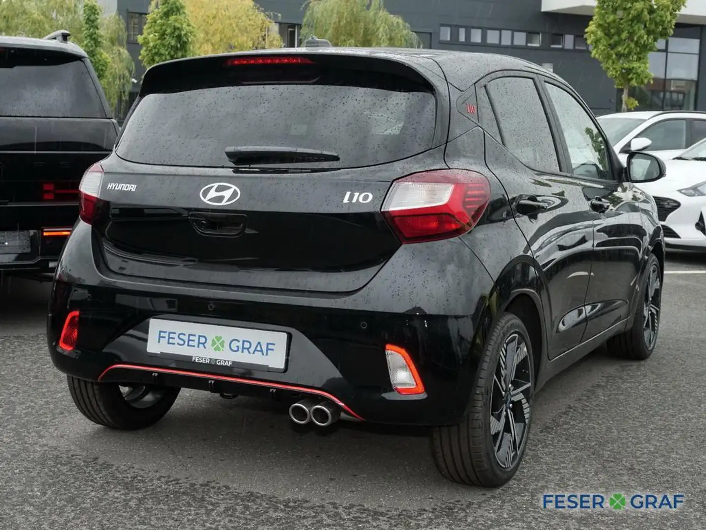 Hyundai i10 N-LINE NAVI CAM LED-TFL CARPLAY SHZ LHZ Zwart - 2