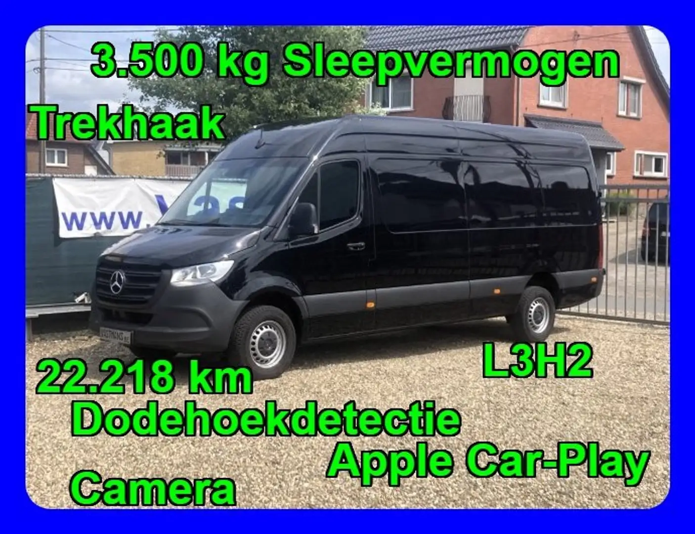 Mercedes-Benz Sprinter 317 38.000€+BTW / Trekhaak 3.500kg / L3 H2 L3H2 Noir - 1