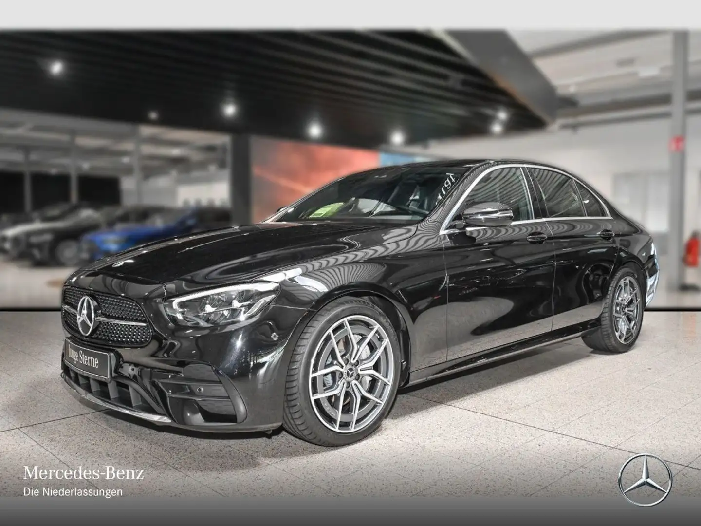 Mercedes-Benz E 220 d AMG+LED+KAMERA+19"+TOTW+9G Schwarz - 2