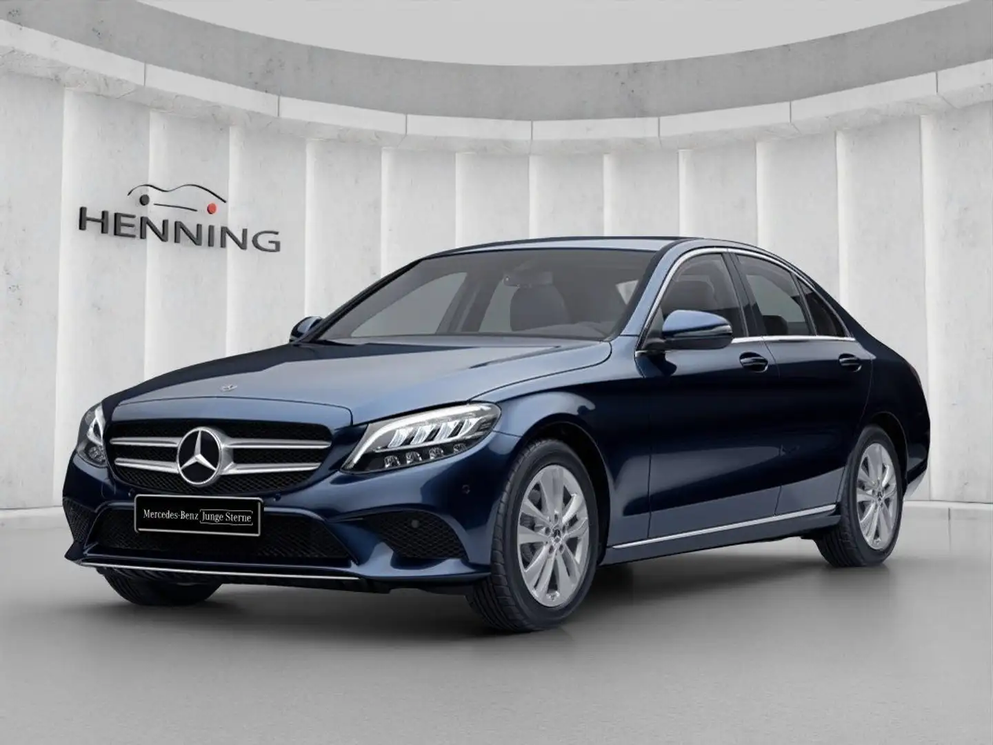 Mercedes-Benz C 220 d Avantgarde AHK Kamera LED Tempomat Sitzh Blau - 1