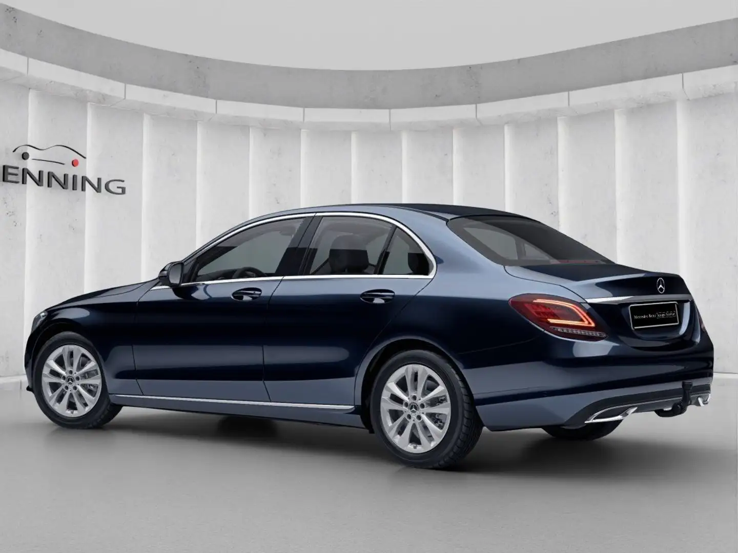 Mercedes-Benz C 220 d Avantgarde AHK Kamera LED Tempomat Sitzh Blau - 2