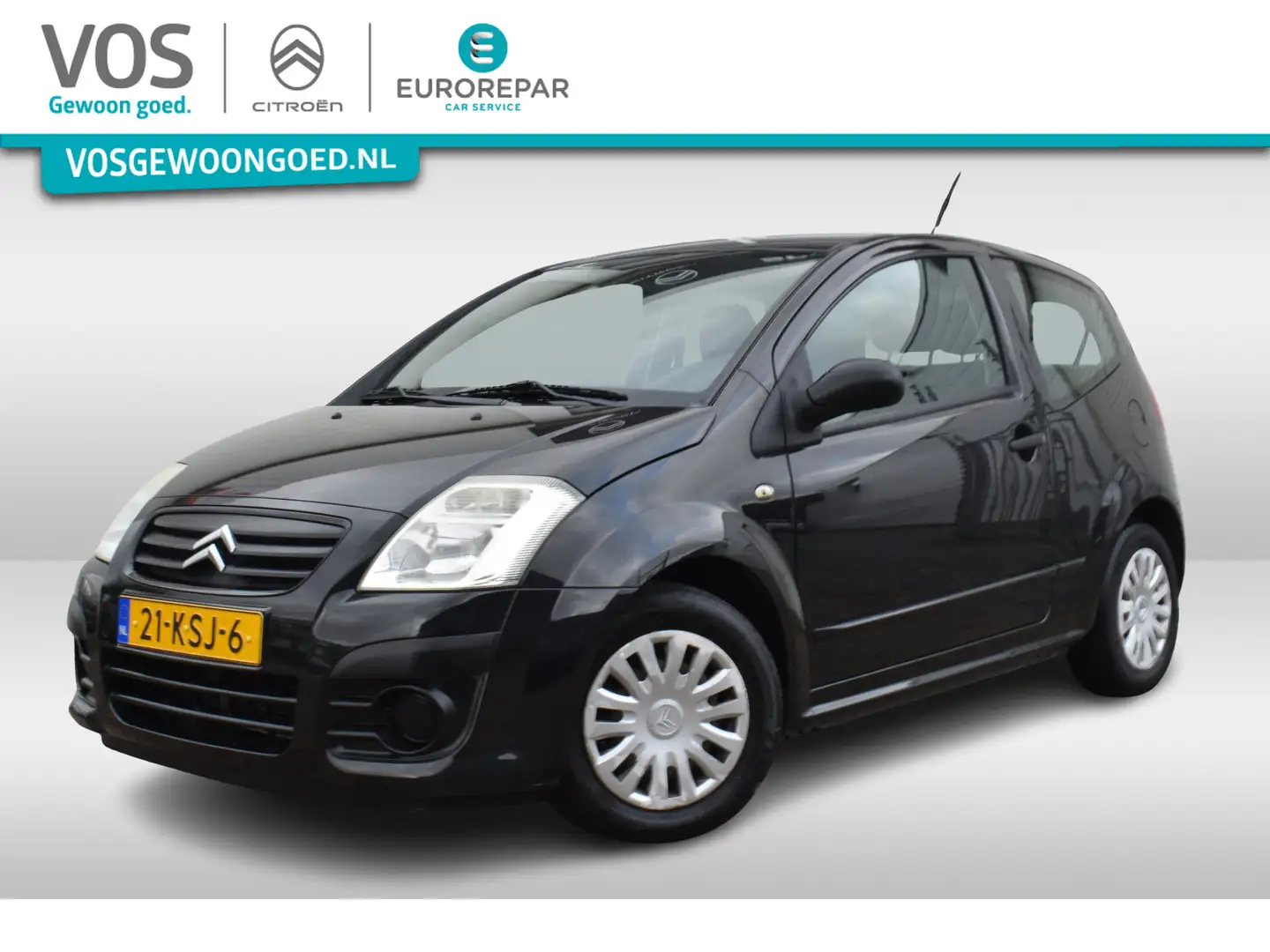 Citroen C2 1.1i Furio Airco | Trekhaak | Radio CD | Zwart - 1
