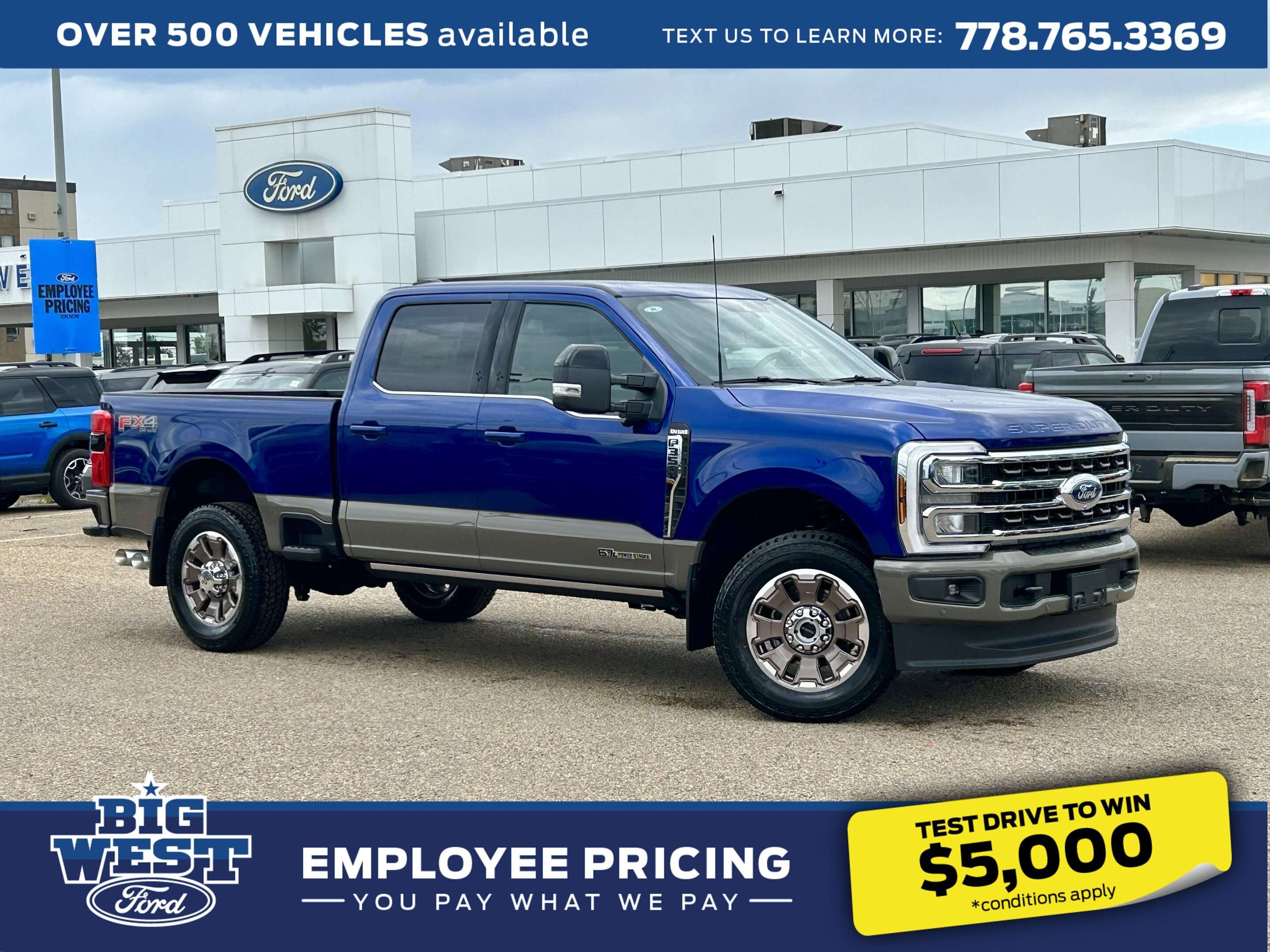 Blue 2026 Ford F-350 Super Duty Pickup Truck Four-Wheel Drive Automatic