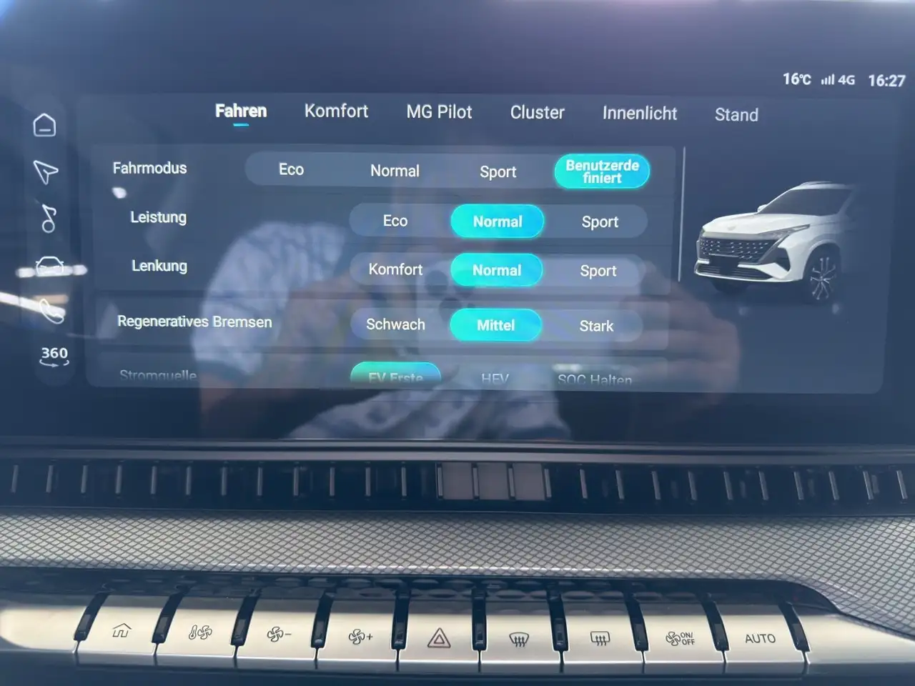 MG MGS9 PHEV Premium 360-Grad-Kamera Bose Pano Memo, миниатюра 13