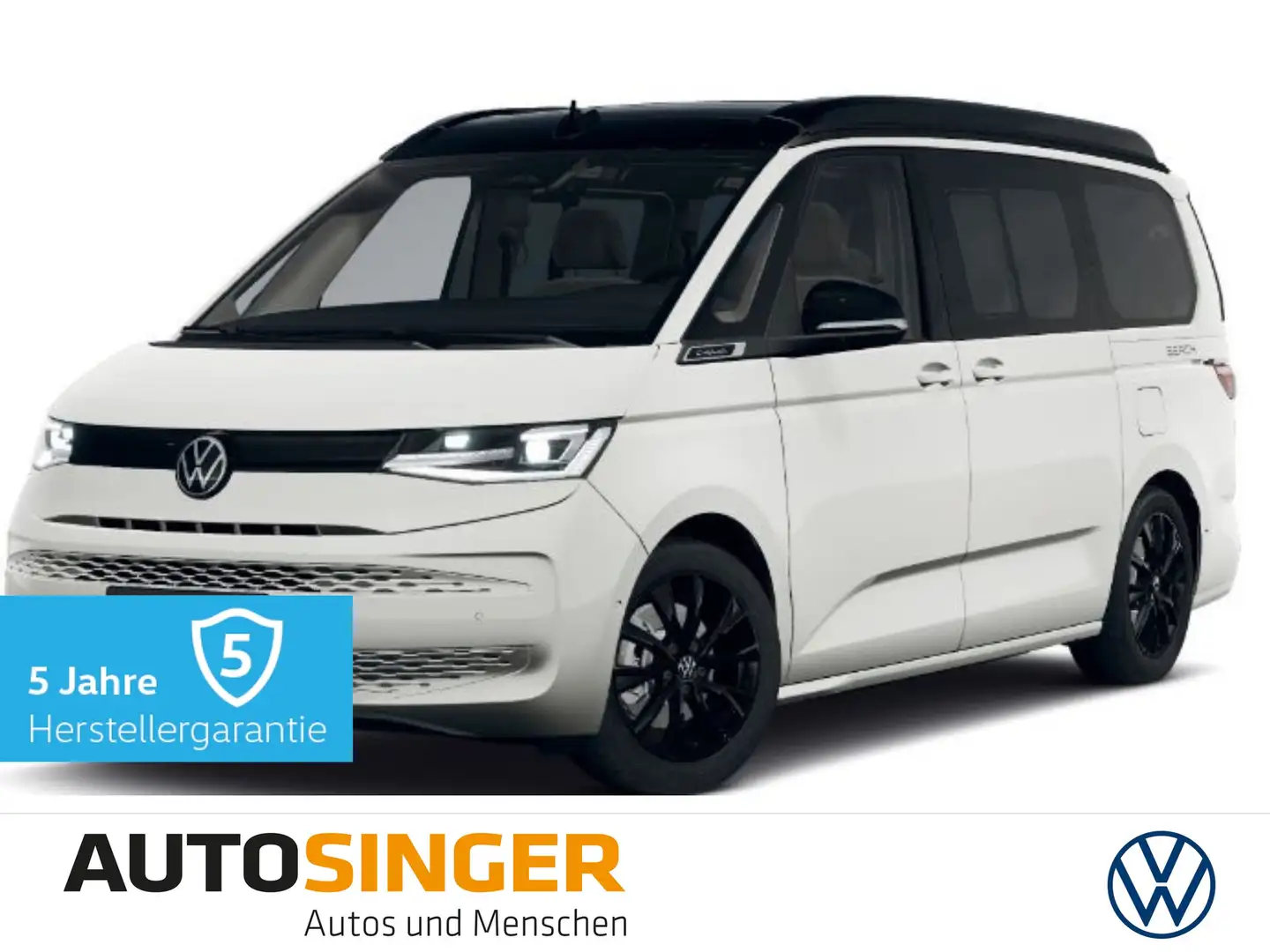 Volkswagen T7 California Beach eHybrid DREHSI**ELEK.TÜR*AHK* Wit - 1
