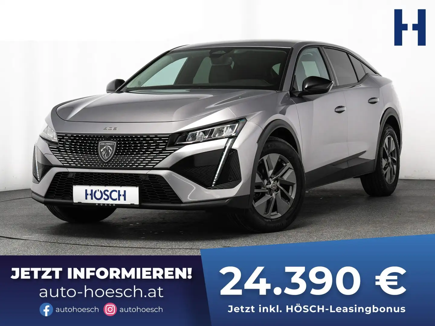 Peugeot 408 PureTech 130 Allure Aut. WENIG KM SCHNÄPPCHEN Grau - 1