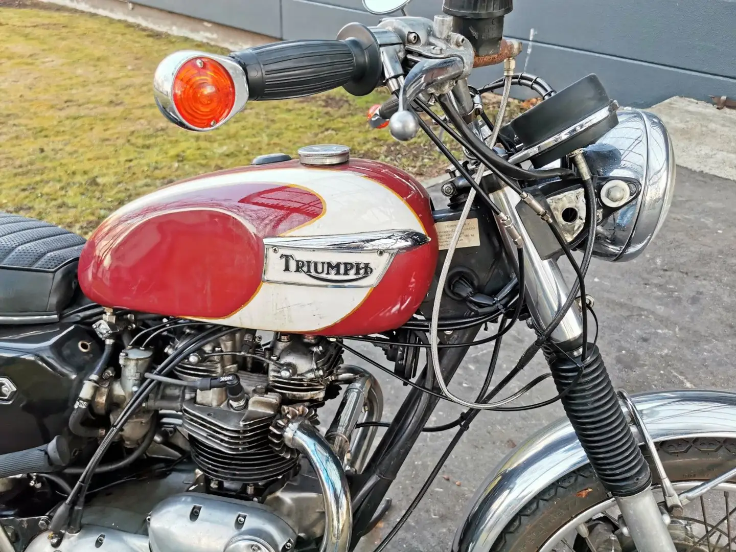 Triumph Bonneville T140V Bonneville 750 T140|Baujahr 1974|Matching Number Rosso - 2