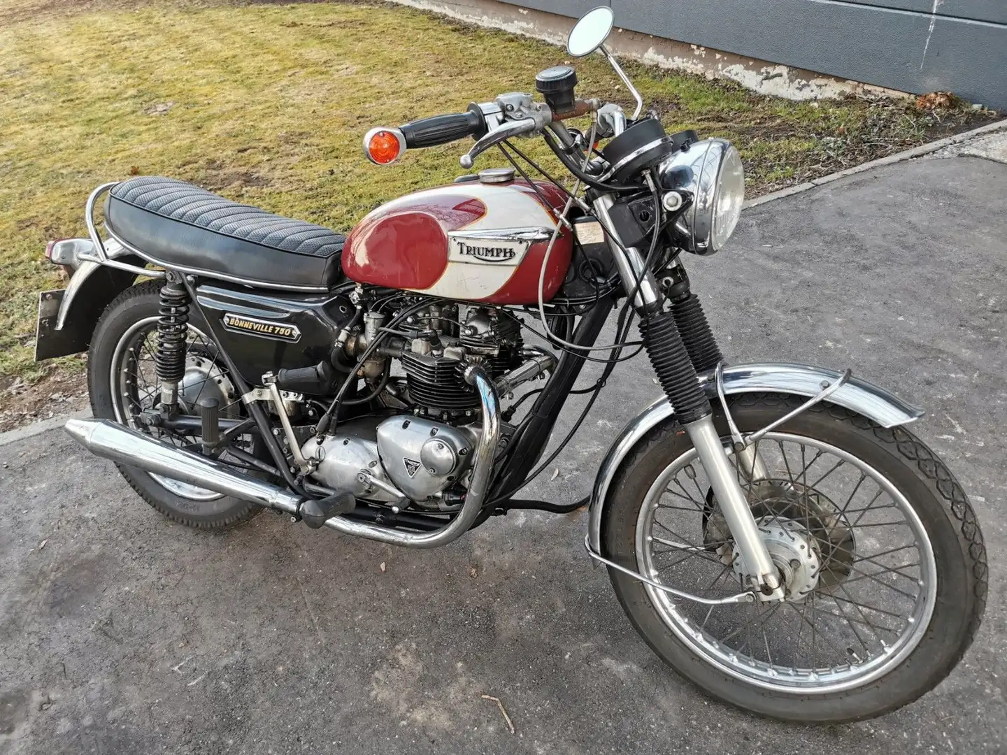 Triumph Bonneville T140V Bonneville 750 T140|Baujahr 1974|Matching Number Rosso - 1