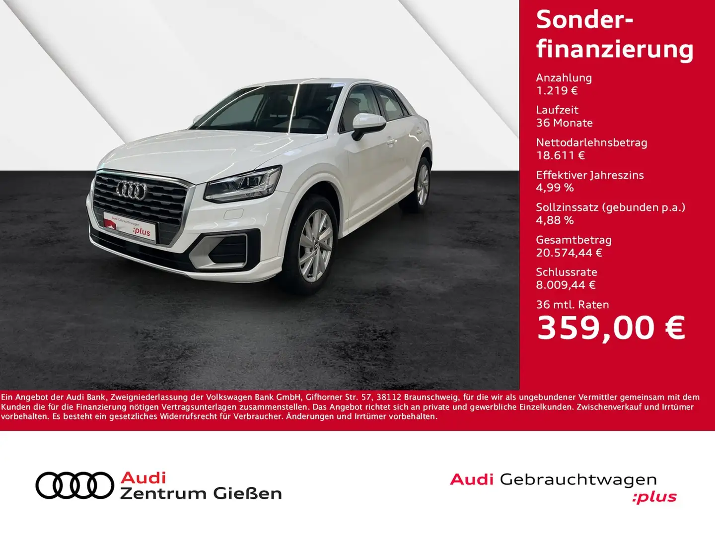 Audi Q2 35 TFSI sport MMI Navi AHK LED Blanco - 1