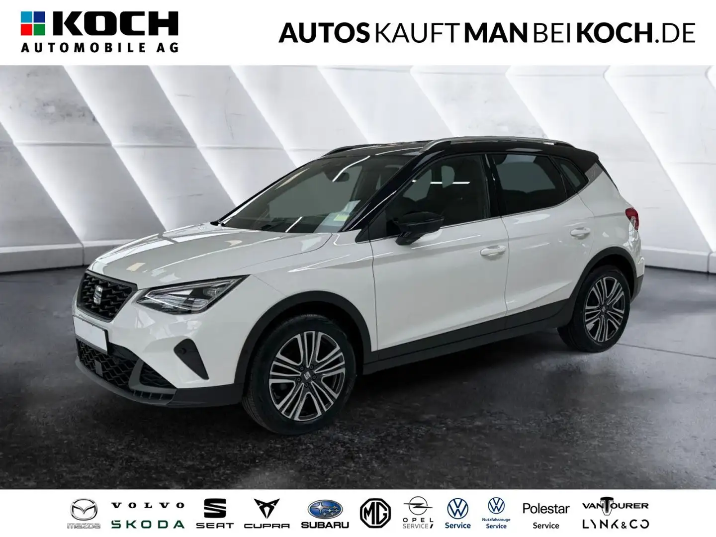 SEAT Arona 1.0 TSI FR NAVI PDC V+H FSE ACC KLIMAAUT LED Blanc - 1