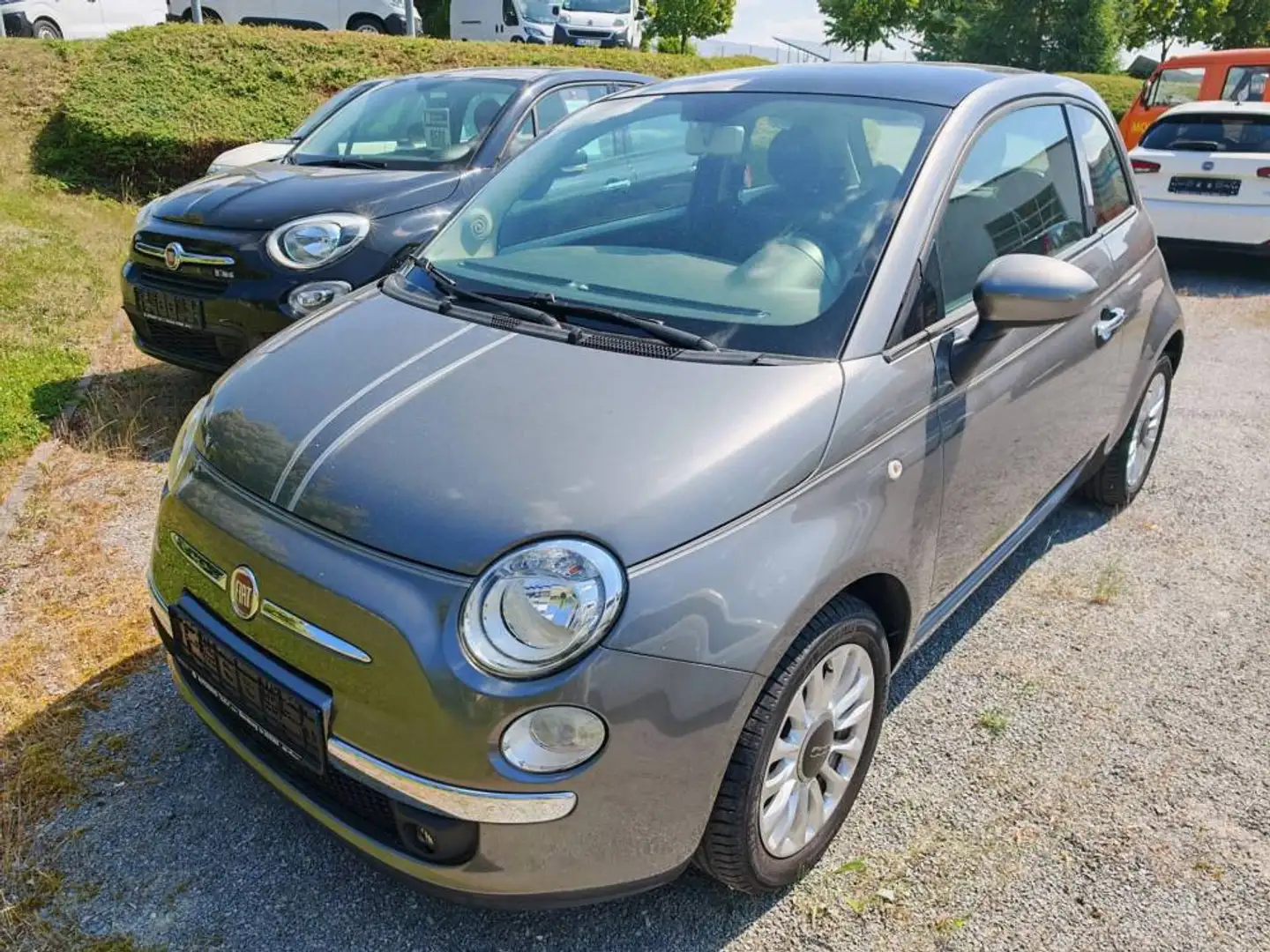 Fiat 500 Lounge 1.2 8V PDC-M+S-Alu-Glasdach-Klima-Bluetooth Grau - 1