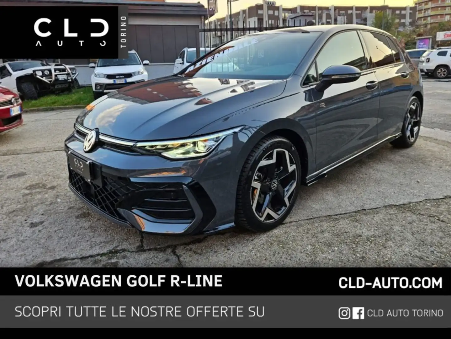 Volkswagen Golf 2.0 TDI 150 CV DSG SCR R-Line Grigio - 1