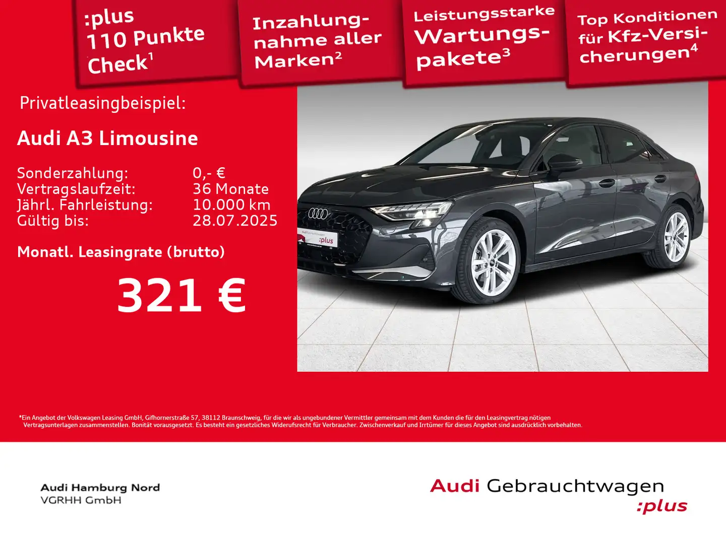 Audi A3 30 TFSI S tronic LED AHK Sound ACC Grau - 1