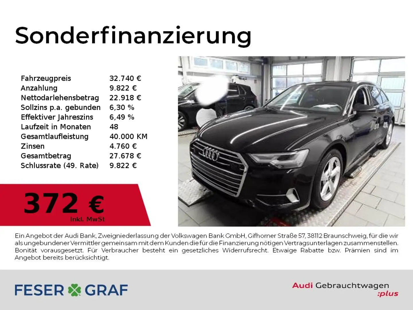 Audi A6 Avant 40 TDI S tronic sport AHK,Pano,LED,Navi,Spor Schwarz - 1