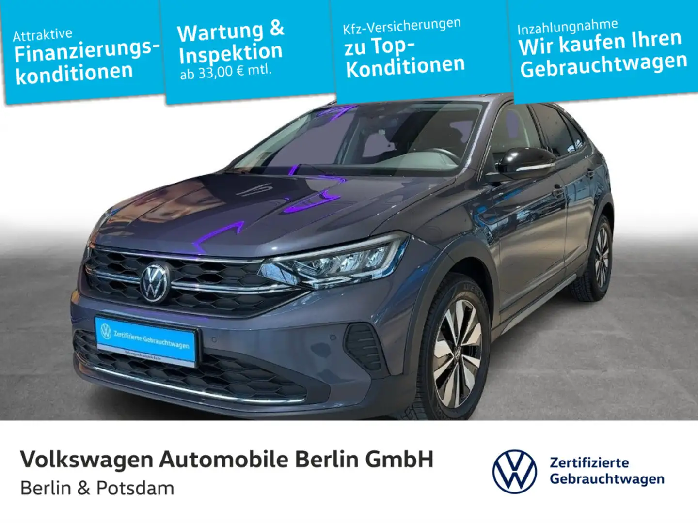 Volkswagen Taigo 1.0 TSI Goal Navi LED ACC Grau - 1