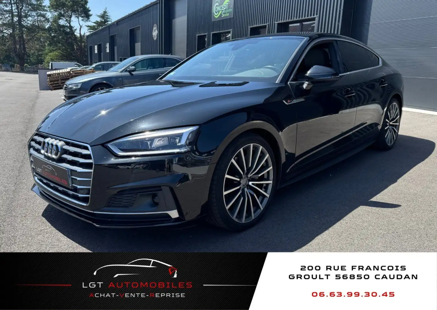 Audi A5 II 2.0 TDI 190ch S line Noir - 1