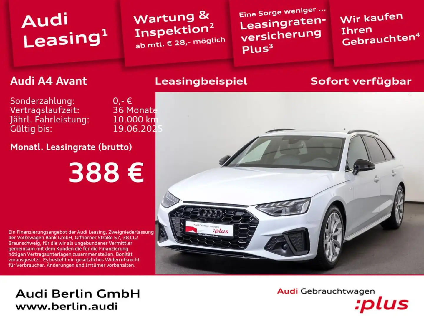 Audi A4 Avant S line 35 TFSI S tr. NAVI RFK VIRTUAL Weiß - 1