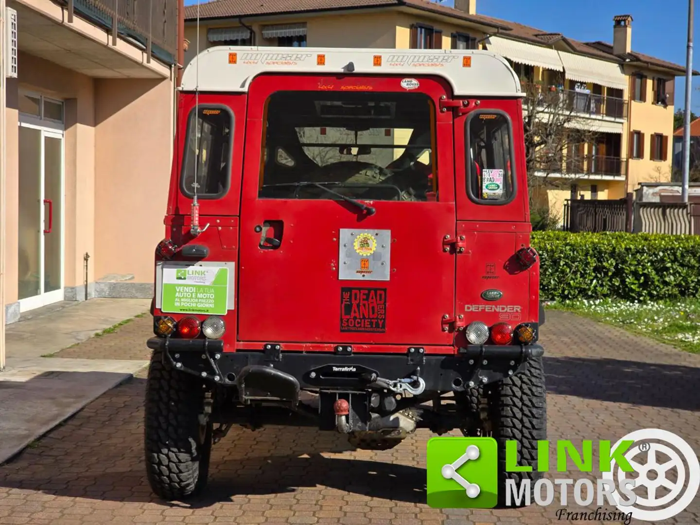 Land Rover Defender 90 300 TDI MODIFICHE OMOLOGATE Rosso - 2