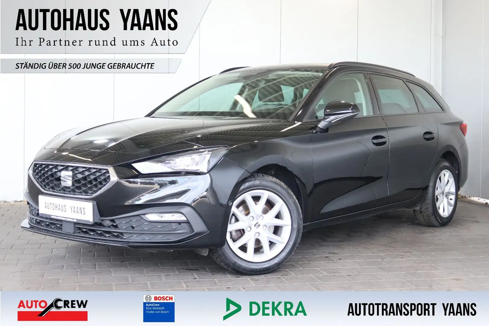 SEAT Leon ST 1.5 TSI Style AID+CARPLAY+LANE+LED Noir - 1