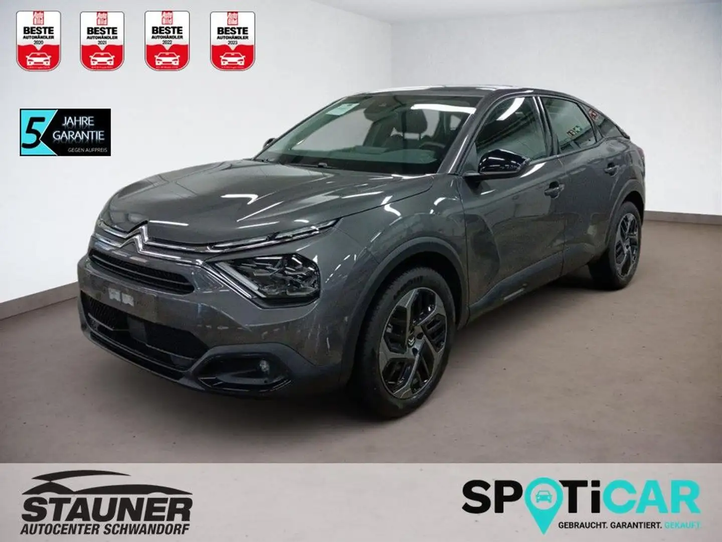 Citroen C4 PureTech 130 Stop&Start AT8 Plus *PDC* Grijs - 1