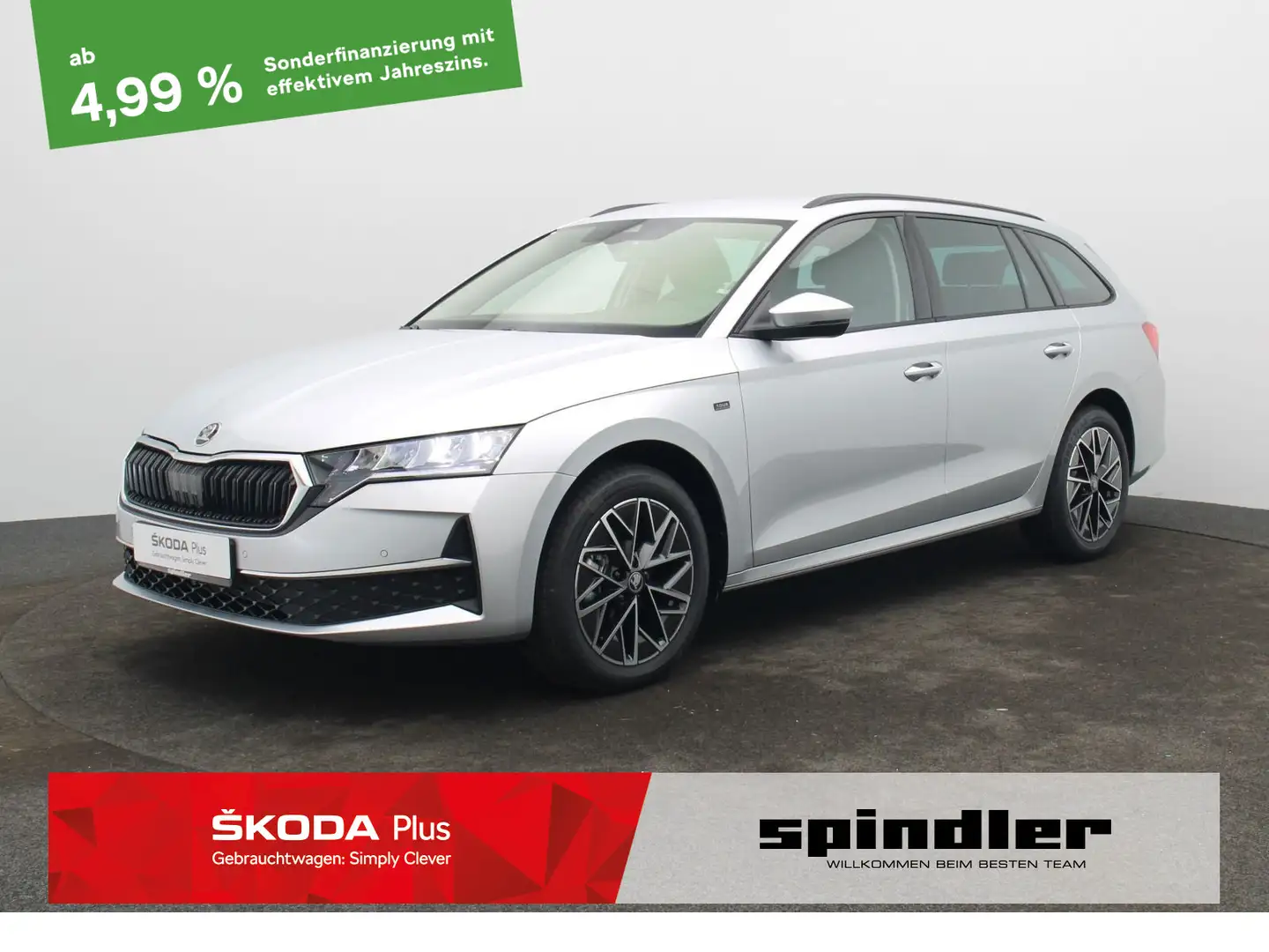 Skoda Octavia Combi Tour 2.0 TDI DSG / LED, ACC, AHK Silber - 1