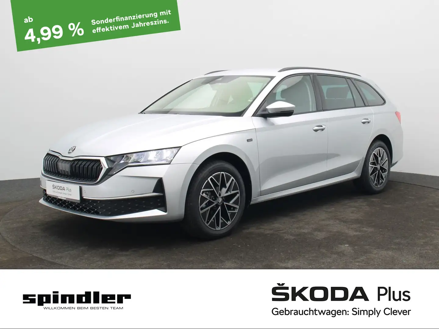Skoda Octavia Combi Tour 2.0 TDI DSG / LED, ACC, AHK Silber - 1