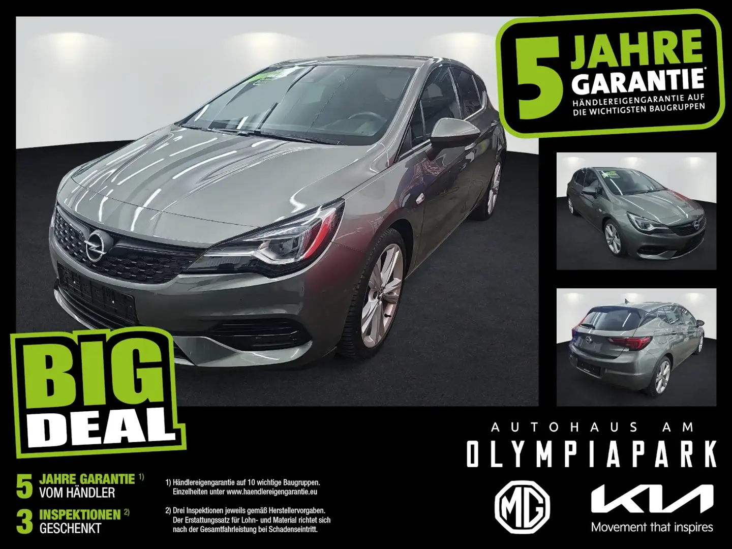 Opel Astra K 1.2 Turbo Ultimate Alcantara LED Navi LM Grau - 1