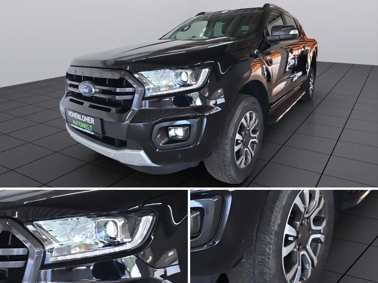 Ford Ranger Wildtrak Doka 4x4 *AHK*Standh.*LED*ACC* Negro - 2