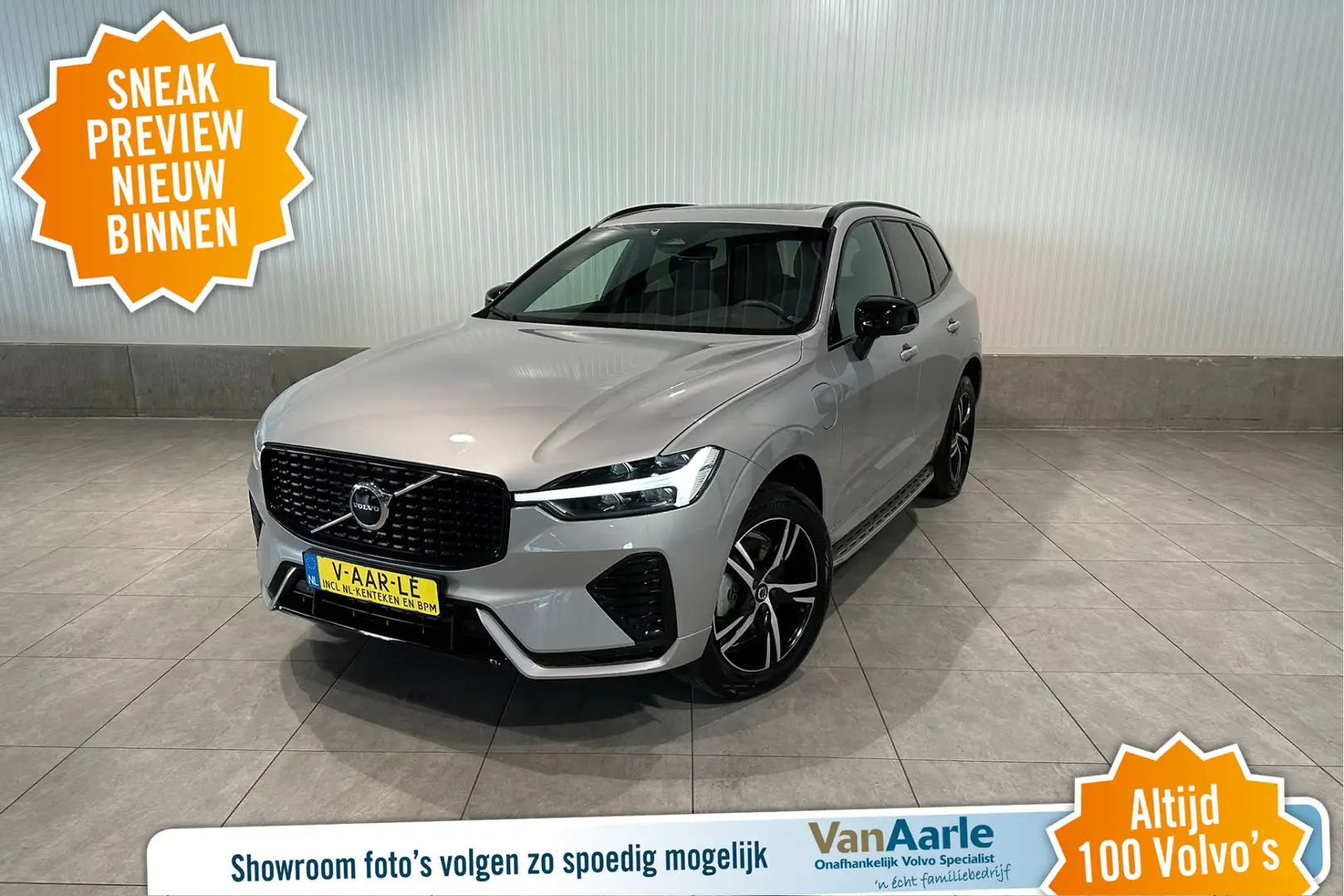 Volvo XC60 T6 Aut. LongRange R-Design Parkeercamera Leder 350 Zilver - 1