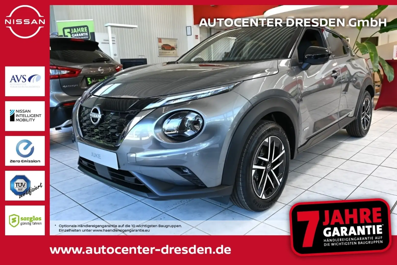Nissan Juke 1.6 HYBRID 143 PS N-Connecta Kam WinterP Gris - 1