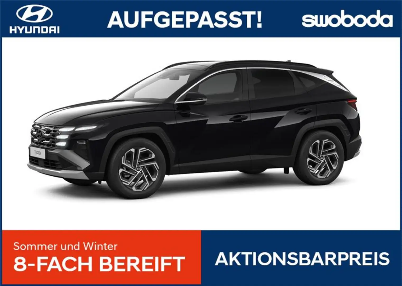 Hyundai TUCSON Tucson NX4 Jubile 1,6 T-GDi HEV 2WD AT t6hj1 *BAR* Schwarz - 1