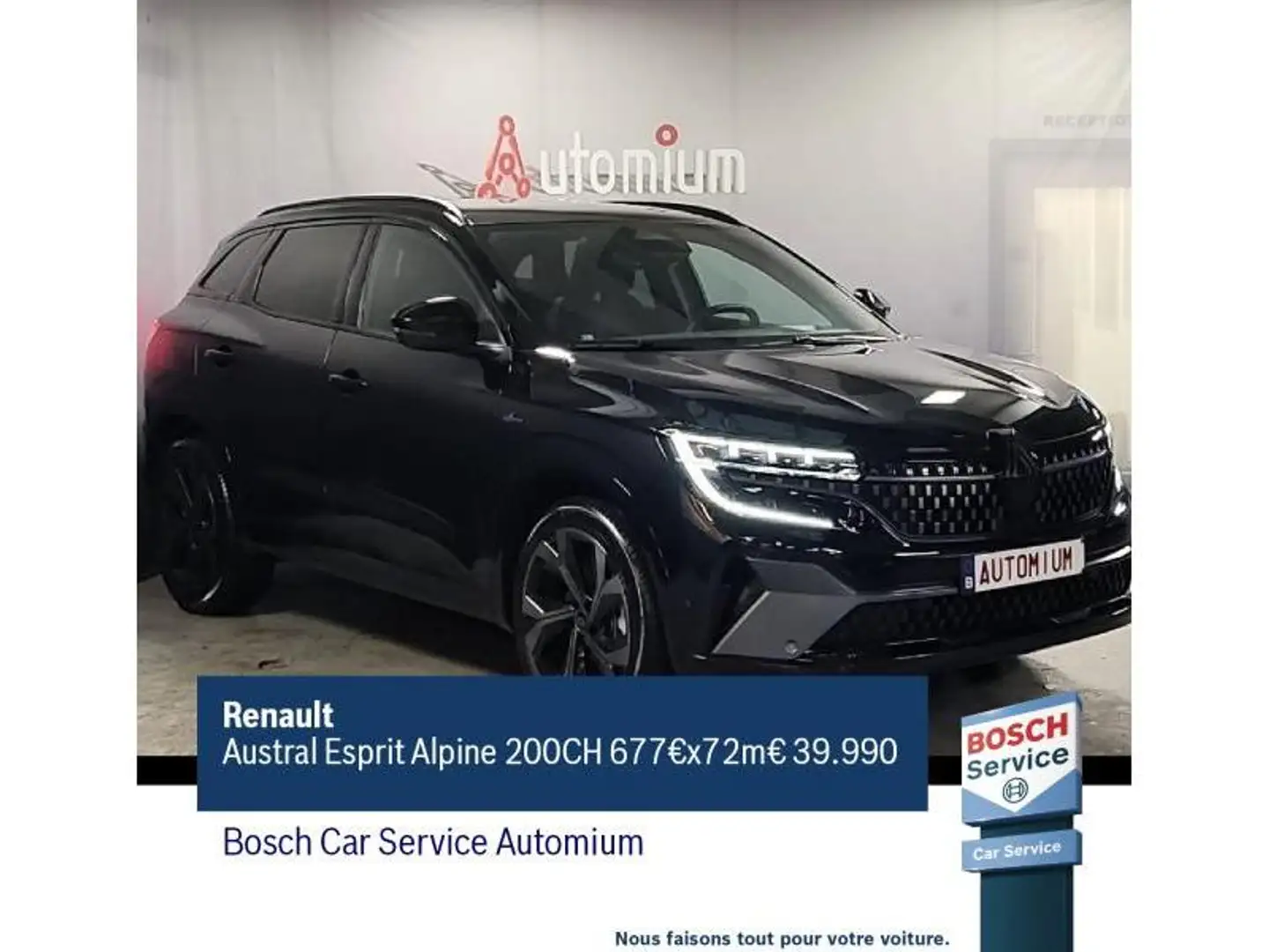 Renault Austral ESPRIT ALPINE 200 677€x72m Чорний - 1